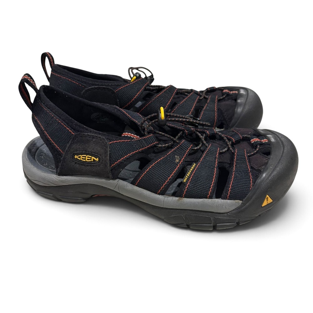 Keen Newport H2 Men's Black Red Waterproof Hiking Sandals Size 9